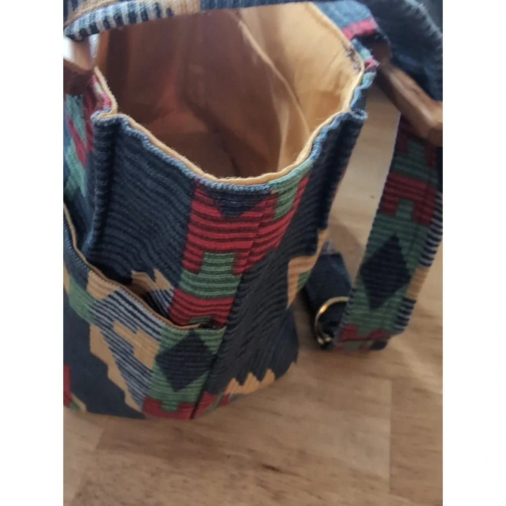 Southwest Style‎ Handbag Stenciled 100% Cotton Purse Canvas Shoulder Tote Bag